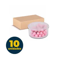 Alfinete para Mapa com Cabeça de 5mm 50 Unidades ACC Rosa com 10 Caixas