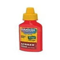 Tinta Nankin 20ml Acrilex Vermelho Fogo G-I 507 com 12 Unidades
