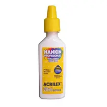 Tinta Nankin 20ml Acrilex Branco G-I 519 com 12 Unidades