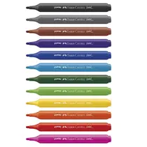 Hidrocor Jumbo 12 Cores Faber-Castell Triangular 6 Estojos
