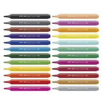 Hidrocor Jumbo 24 Cores Faber-Castell Triangular com 6 Estojos