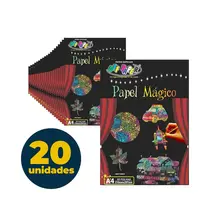 Papel Mágico A4 5 Folhas Off Paper Preto com 20 Pacotes