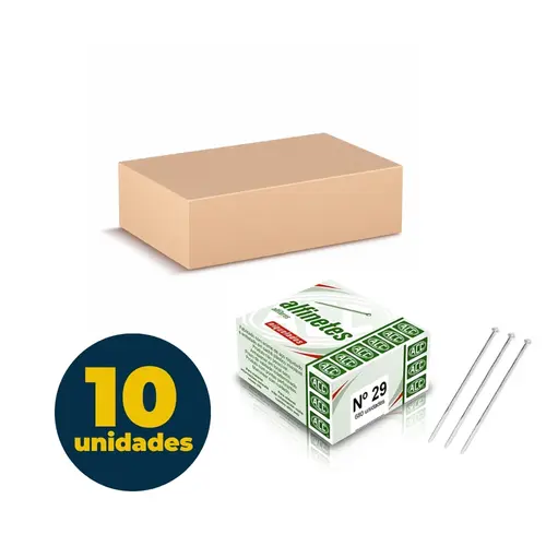 Alfinete para Costura nº 29 50g ACC com 10 Caixas