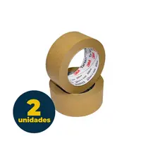 Fita Adesiva Kraft 50mmx50m 3M Tartan Marrom com 02 Unidades
