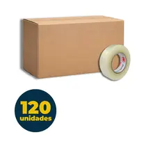 Fita PP 12mm x 30m 3M Transparente com 120 Unidades