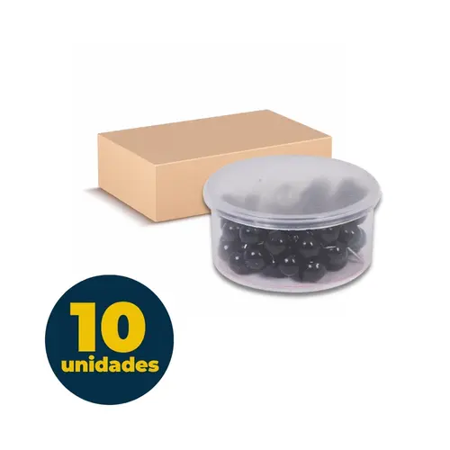 Alfinete para Mapa com Cabeça de 5mm 50 Unidades ACC Preto com 10 Caixas