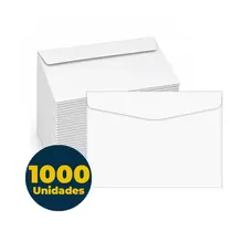 Envelope Carta Branco Liso 11,4cmx16,2cm 63g com 1.000 Unidades