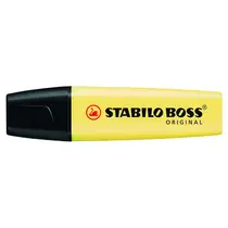 Marca Texto Stabilo Boss Amarelo Pastel com 10 Unidades