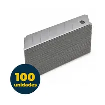 Lâmina para Estilete Largo 18mm com 100 Unidades