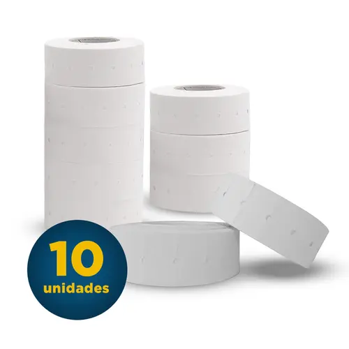 Etiqueta para Etiquetadora Motex M-14 e MX 1.000 Etiquetas com 10 Rolos