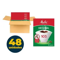 Filtro Café Melitta Aroma Max 103 30 Unidades com 48 Unidades