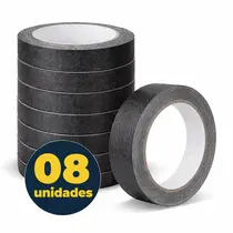 Fita Antiderrapante 50mm x 5m Eurocel Preta 8 Rolos