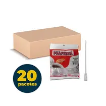 Mexedor Plástico de Café Cristal 8,5cm com 250 Unidades Prafesta com 20 Pacotes