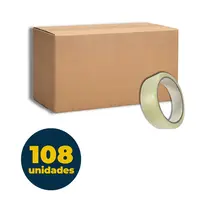 Fita PP 24mm x 50m Eurocel Transparente com 108 Unidades