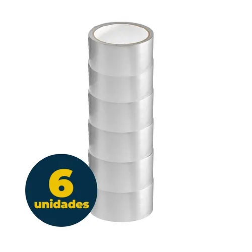 Fita Silver Tape 50mm x 5m Eurocel com 6 Unidades