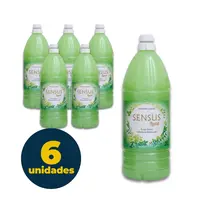 Sabonete Líquido 2L Sensus Luxo Erva Doce com 6 Unidades