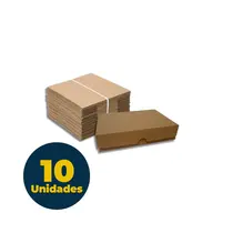 Caixa Para Doces 40cm x 6cm x 30cm Parda com 10 Unidades