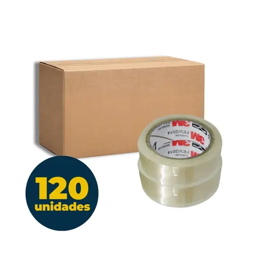 Fita PP 12mm x 10m 3M Transparente com 120 Unidades