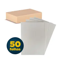 Papel Horlle H 50 100cmx80cm 1,05mm Cinza/Cinza 50 Folhas