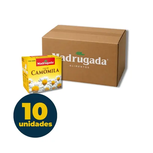 Chá Madrugada 10g com 10 Sachês Camomila com 10 Caixas