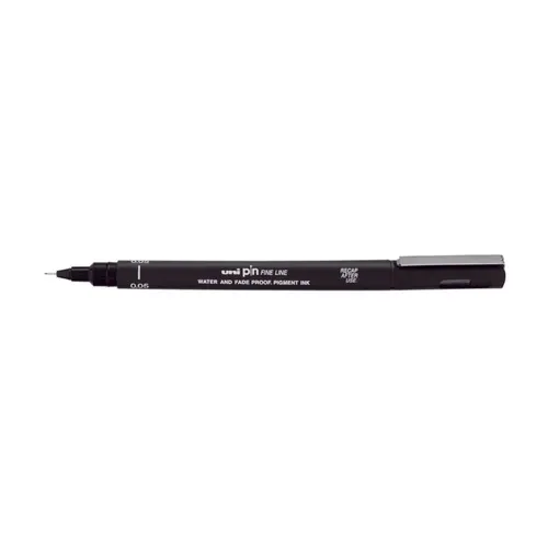 Caneta Nankin 0.05 Uni Pin Fine Line Preta com 12 Unidades