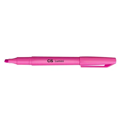 Marca Texto Cis Lumini Rosa com 12 Unidades