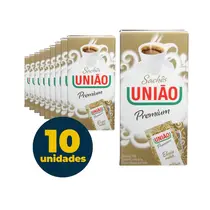Açúcar Refinado Premium Sachê 5g União com 10 Caixas