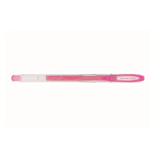 Caneta Gel 0.7mm Uni-Ball Signo Glitter Sparkling Rosa Um-120sp com 12 Unidades