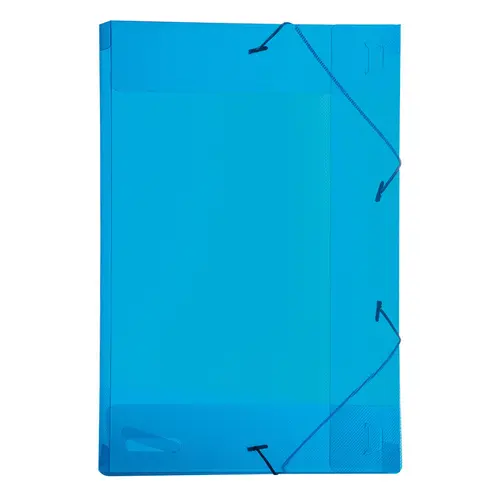 Pasta Aba e Elástico 1/2 Ofício PP 180mmx245mmx25mm Azul com 50 Unidades