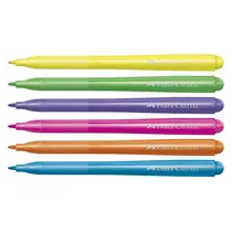 Hidrocor 6 Cores Faber-Castell Vai e Vem Neon 12 Estojos