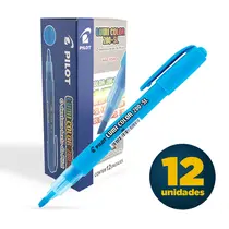 Marca Texto Pilot Lumi Color 200-SL Azul com 12 Unidades