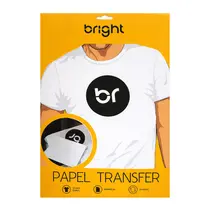 Papel Transfer A4 Bright Tec Branco Ink Jet 10 Unidades