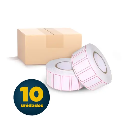 Etiqueta de Preço Pico 2 com 1.000 Etiquetas 1,5cm x 3,0cm com 10 Rolos