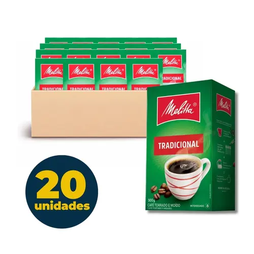 Café Melitta Tradicional 500g com 20 Unidades