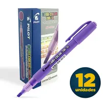 Marca Texto Pilot Lumi Color 200-SL Violeta com 12 Unidades