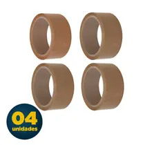 Fita PP 45mmx40m Marrom com 4 Rolos