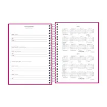 Agenda Espiral 11,7cm x 16,4cm Tilibra Pepper Rosa 2026