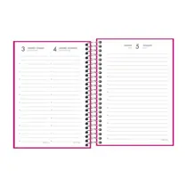 Agenda Espiral 11,7cm x 16,4cm Tilibra Pepper Rosa 2026
