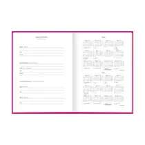 Agenda Costurada 12,3cm x 16,6cm Tilibra Pepper Rosa 2026