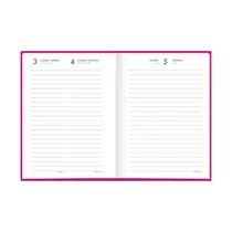 Agenda Costurada 12,3cm x 16,6cm Tilibra Pepper Rosa 2026