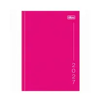 Agenda Costurada 12,3cm x 16,6cm Tilibra Pepper Rosa 2027