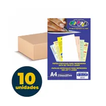 Papel Casca de Ovo A4 180g 50 Folhas Off Paper Branco com 10 Caixas