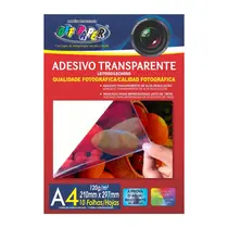 Papel Fotográfico A4 Adesivo 120g/m² 10 Folhas Off Paper Transparente