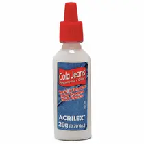Cola Jeans Acrilex 20g Tecido Grossos 12 Unidades