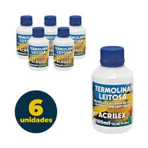 Termolina leitosa Acrilex Pacote com 6 unidades
