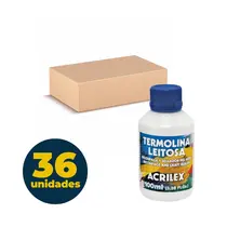 Termolina leitosa Acrilex Caixa com 36 unidades