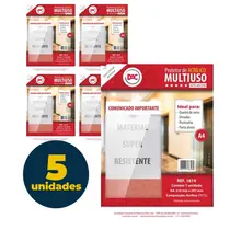 Protetor Multiuso A4 210mm x 297mm Acrílico DAC com 05 Unidades