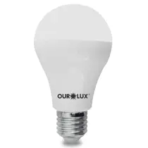 Lâmpada de LED 9W Bulbo Branca Quente 3000K Superled Ourolux