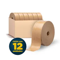 Fita Gomada 70mm x 160m com Reforço com 12 Unidades