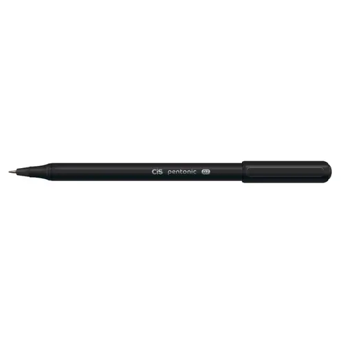Caneta Esferografica 0.7mm Cis Pentonic Preta com 12 Unidades